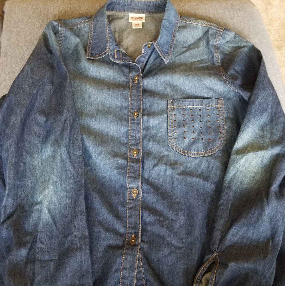 Button down jean shirt